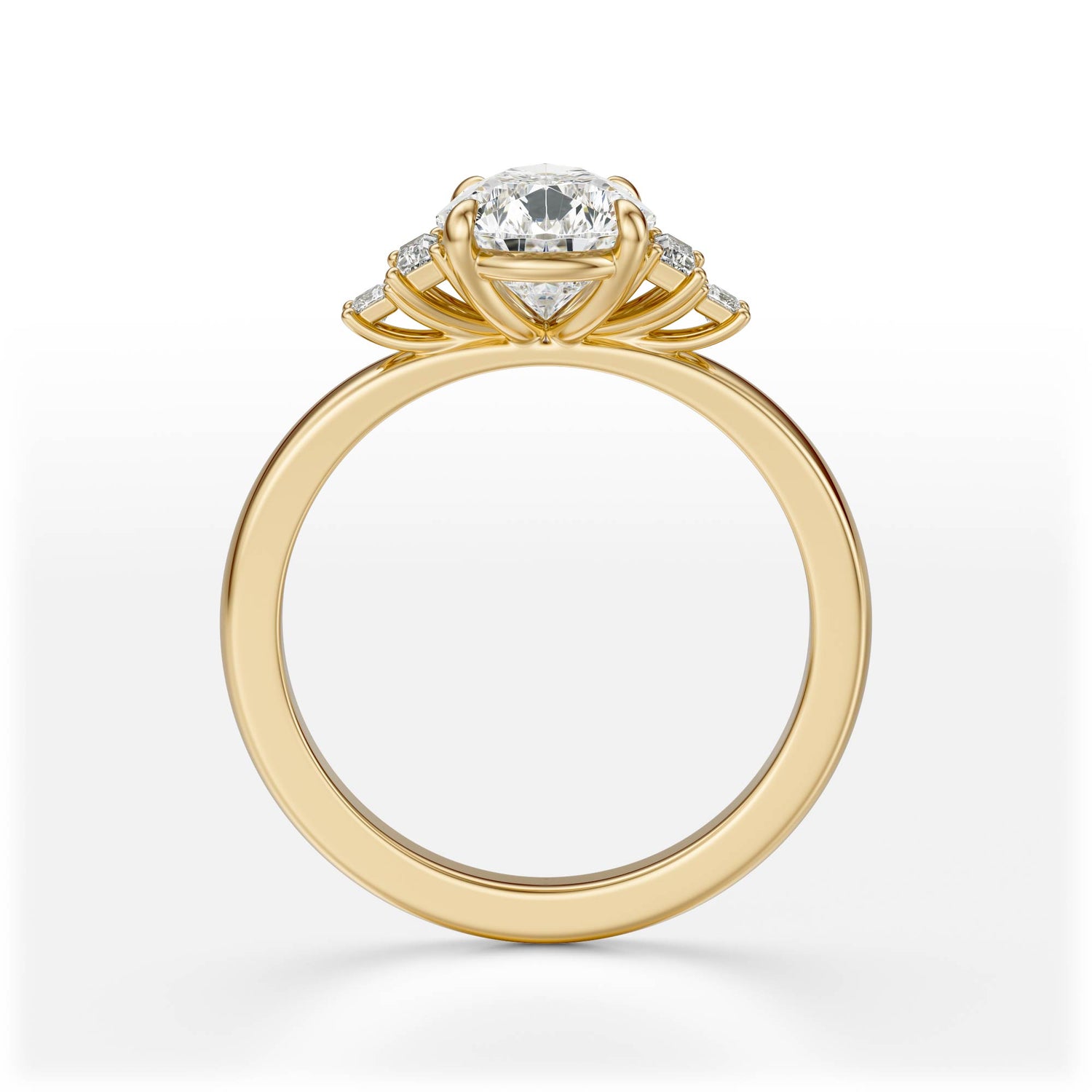 The Elevated Mira Ring | Pear | Setting Only