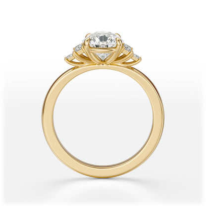 The Elevated Mira Ring | Pear | Setting Only