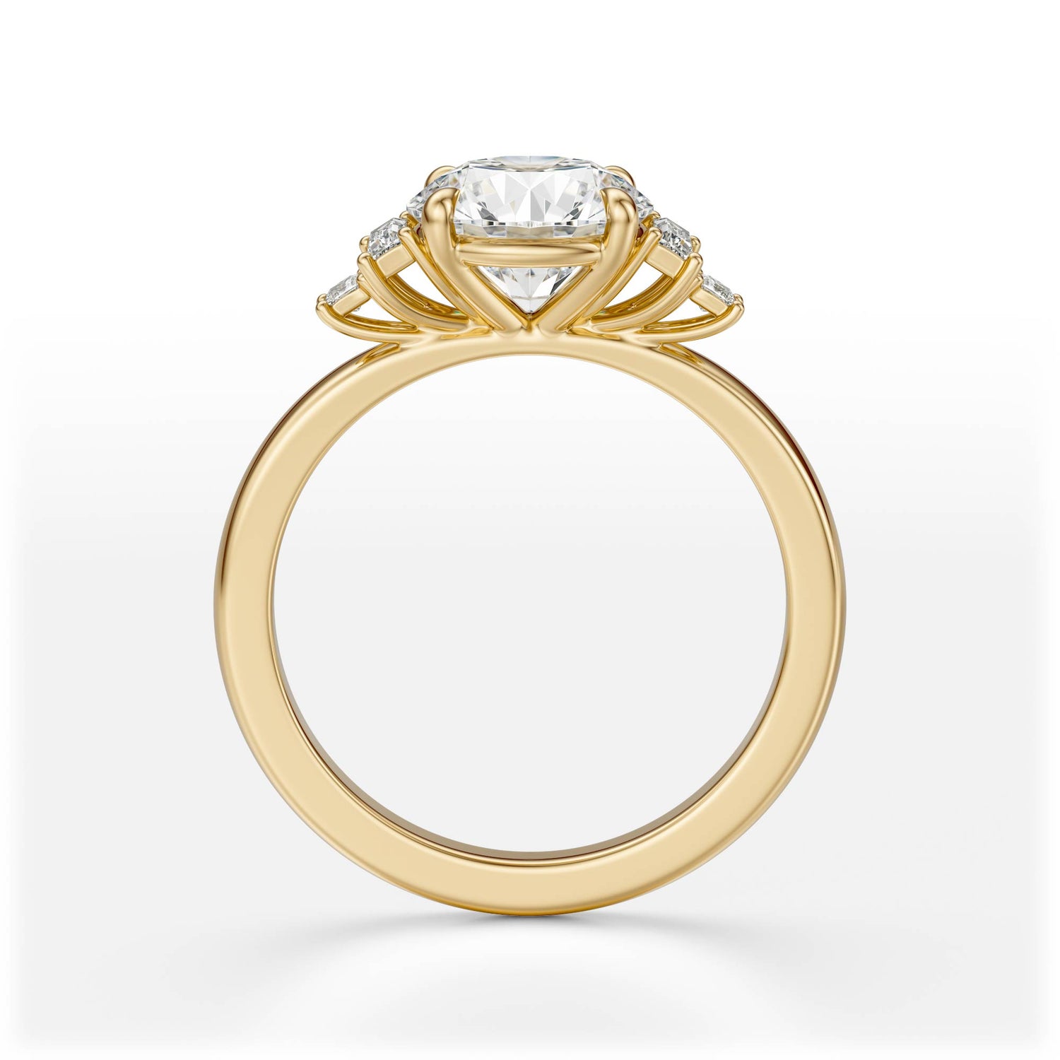 The Elevated Mira Ring | Round | Setting Only