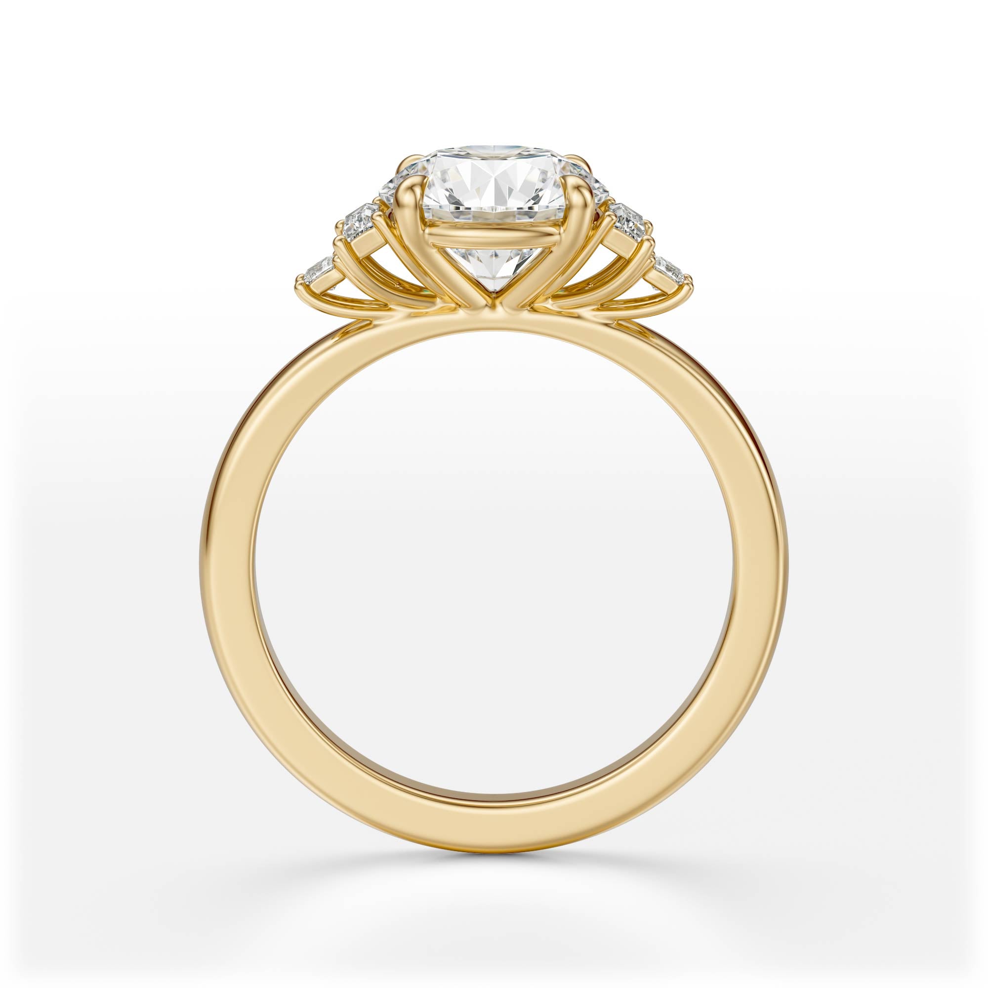 The Elevated Mira Ring | Round | Setting Only