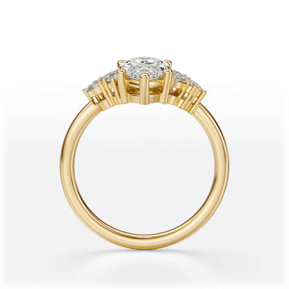 The Laurel Ring | Marquise