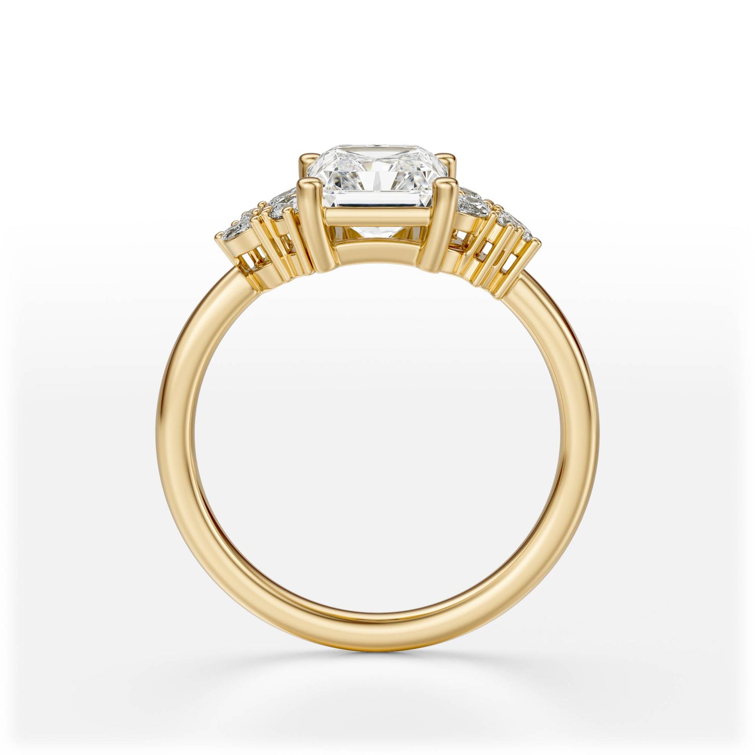 The Laurel Ring | Radiant | Setting Only