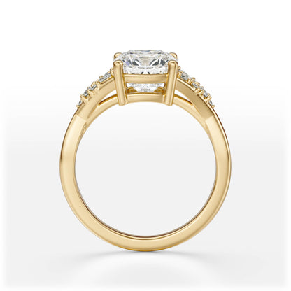 The Lyria Ring | Cushion | Setting Only