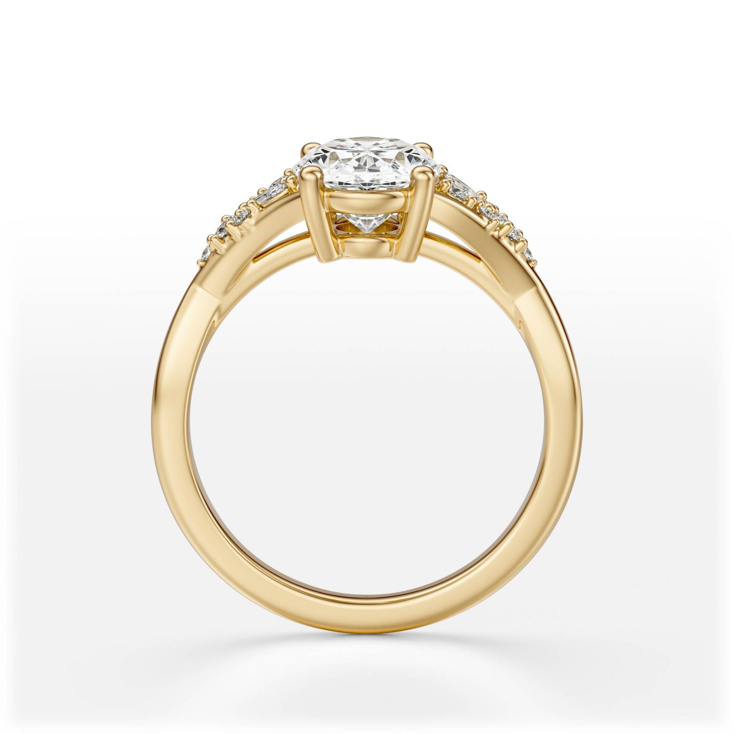 The Lyria Ring | Oval | Setting Only