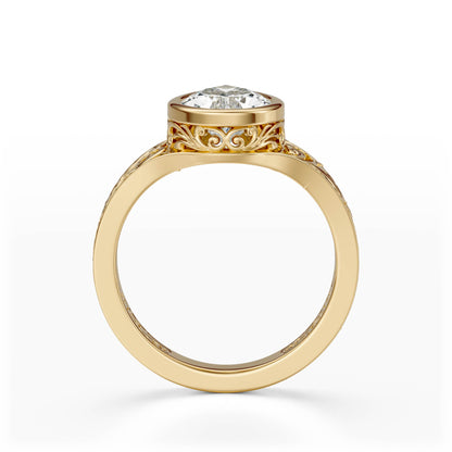 The Endearment Ring | Pear | Setting Only - Lavender Creek Gems 