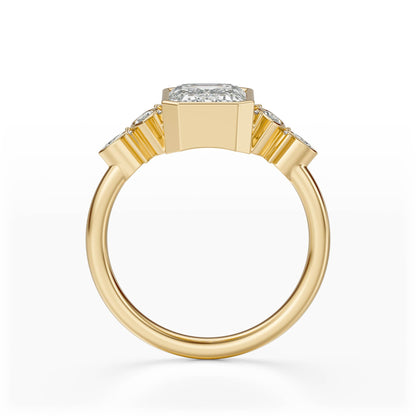 The All Bezel Maeve Ring | Emerald Cut | Setting Only