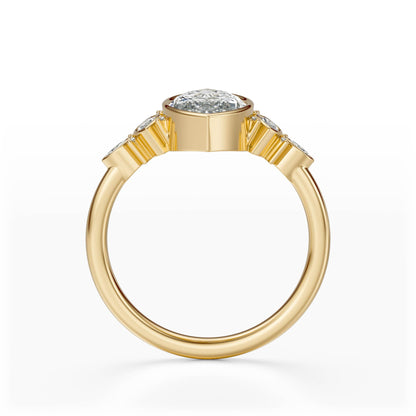 The All Bezel Maeve Ring | Marquise