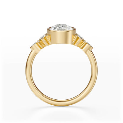 The All Bezel Maeve Ring | Pear | Setting Only