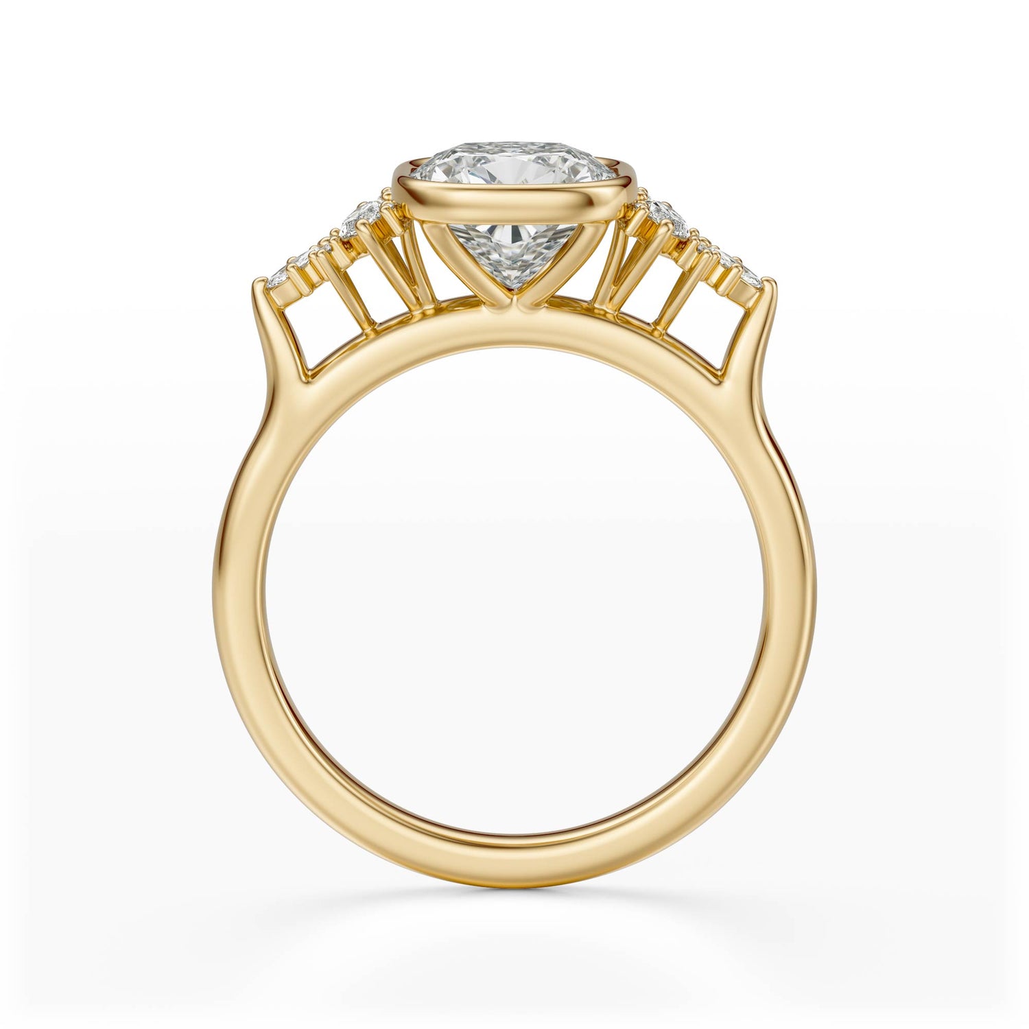 The Bezel Maeve Ring | Cushion | Setting Only