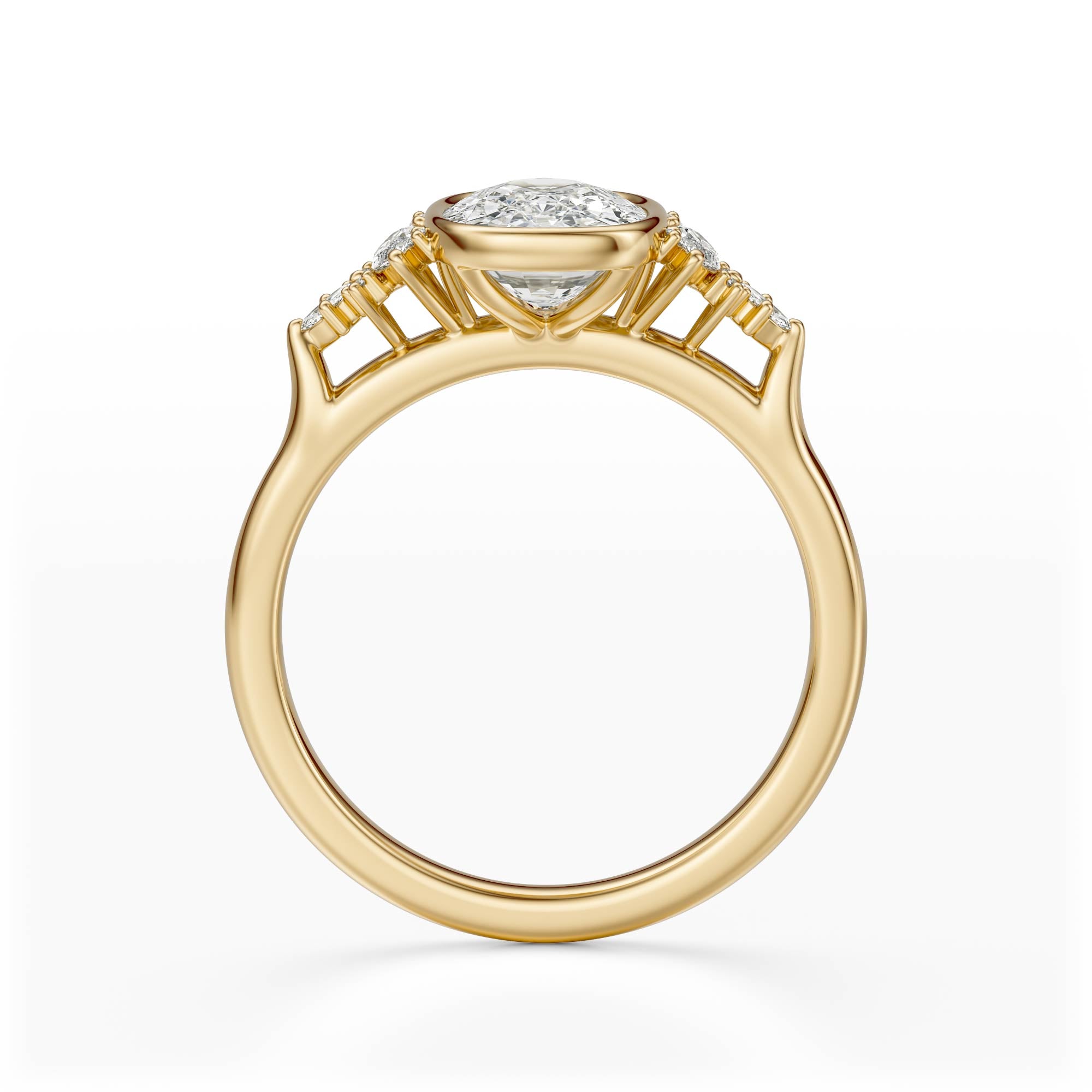 The Bezel Maeve Ring | Elongated Cushion