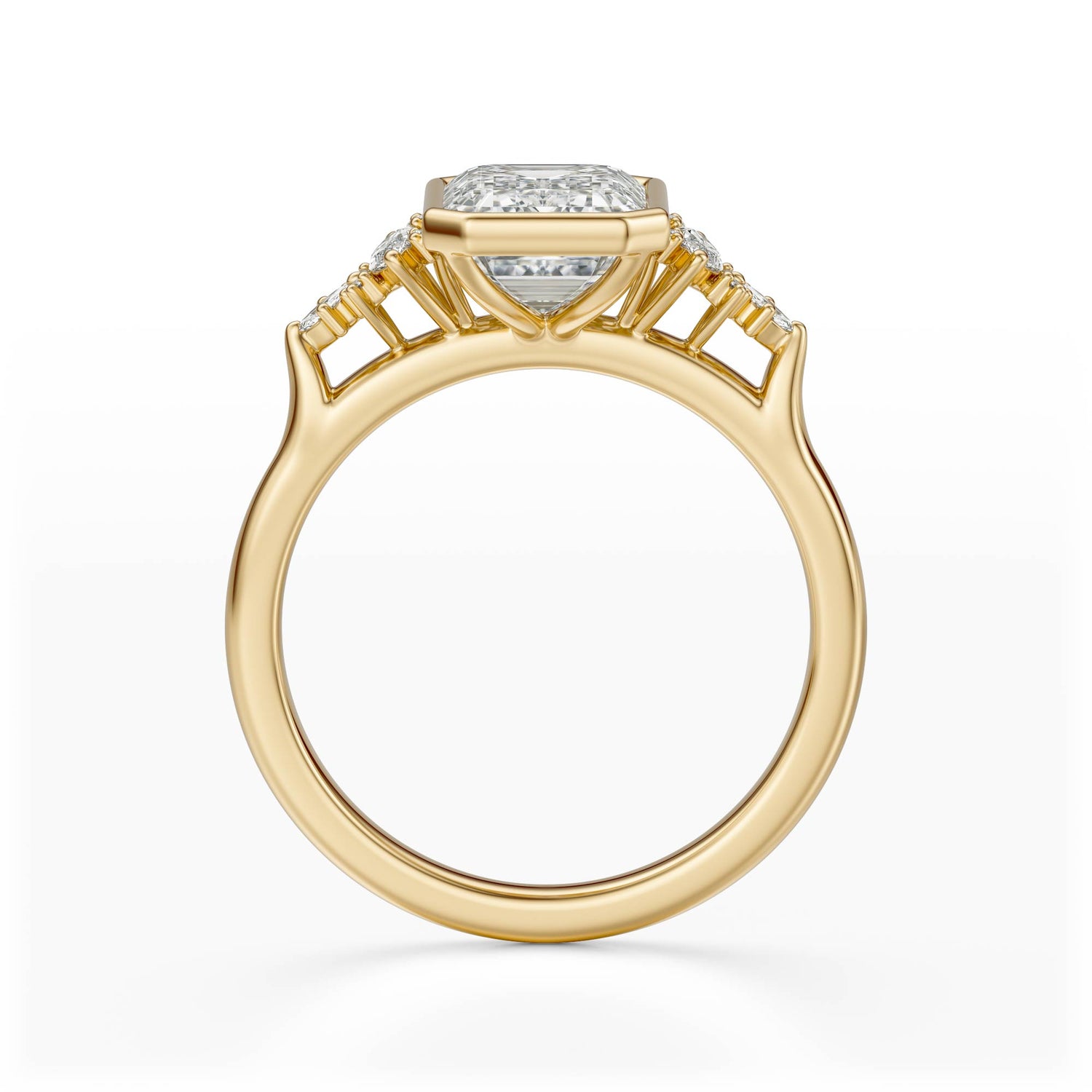 The Bezel Maeve Ring | Emerald Cut | Setting Only