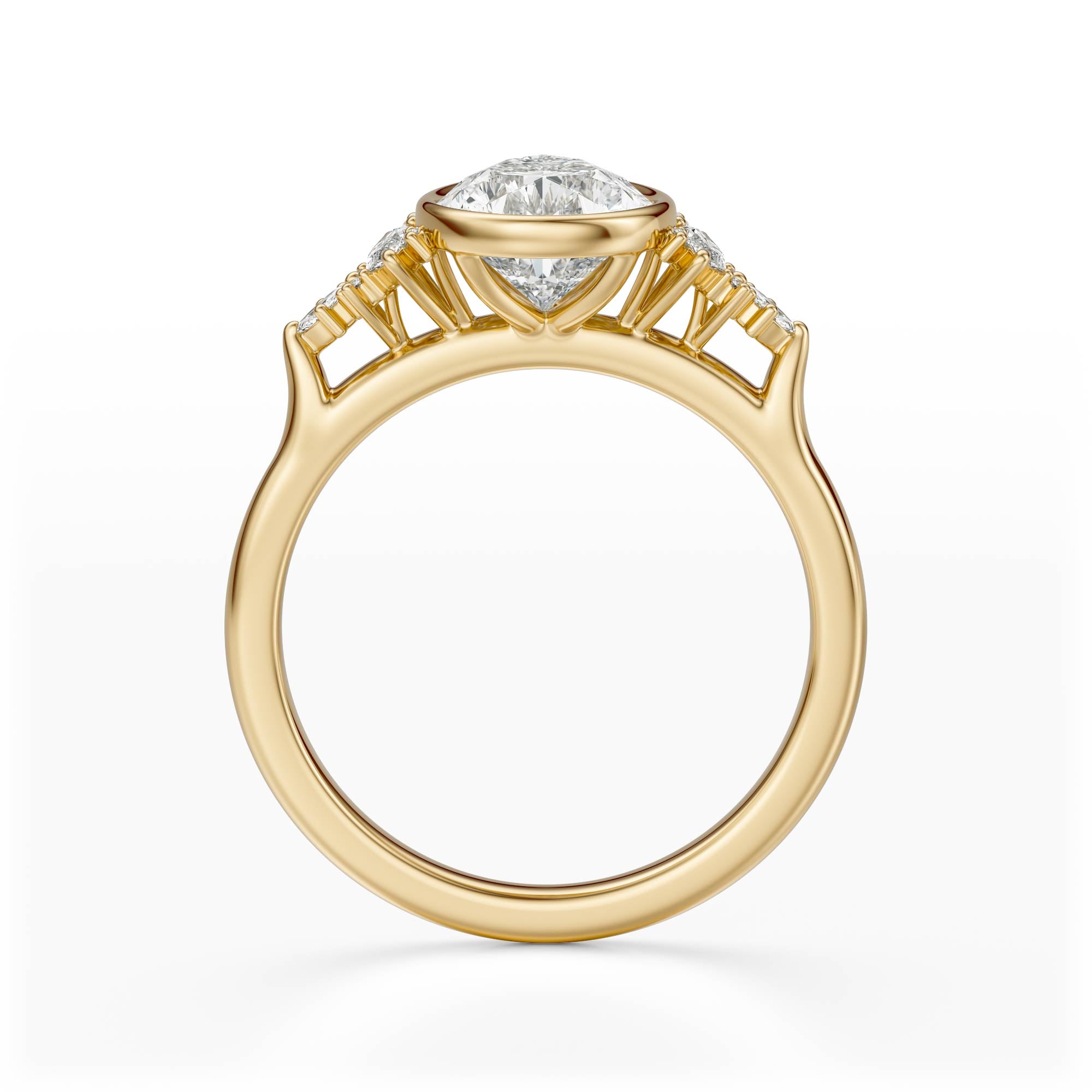 The Bezel Maeve Ring | Pear