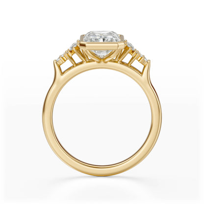 The Bezel Maeve Ring | Radiant | Setting Only