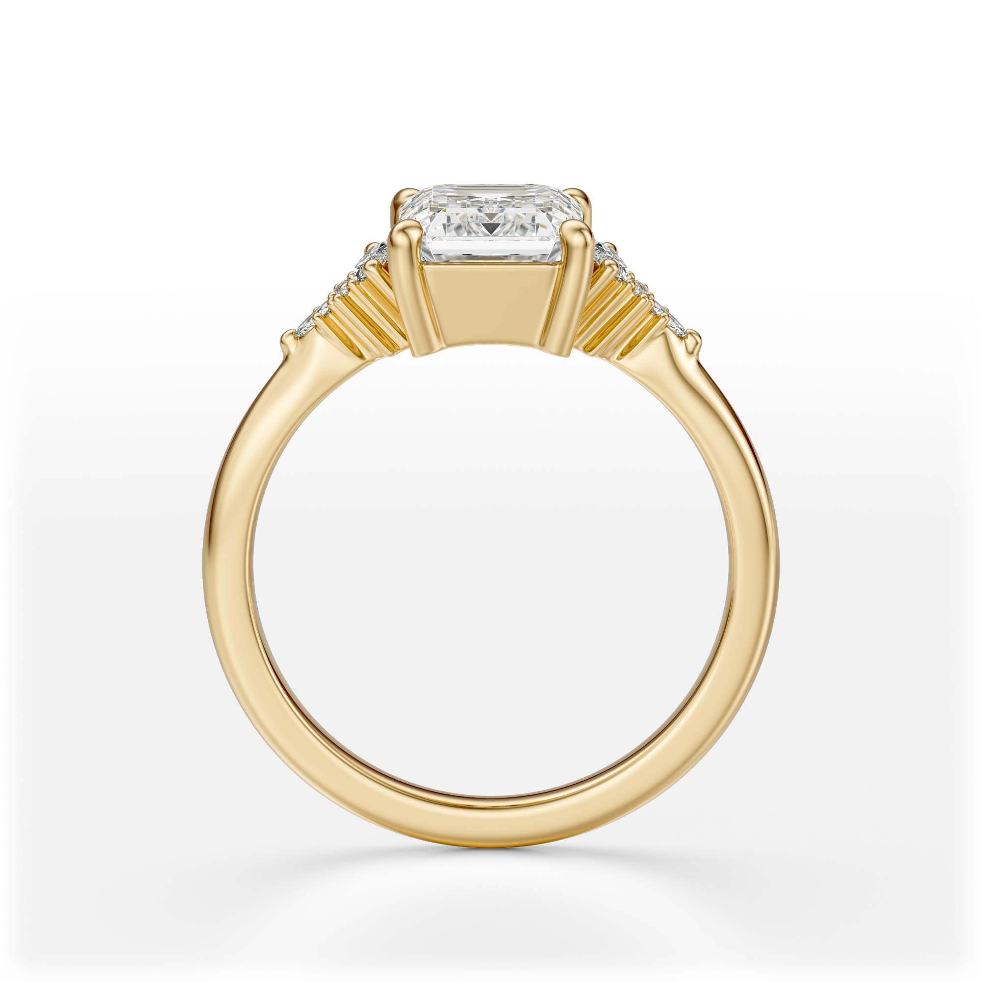 The Low Maeve Ring | Emerald Cut
