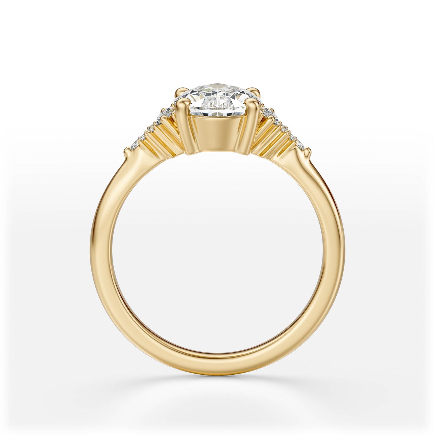 The Low Maeve Ring | Pear | Setting Only