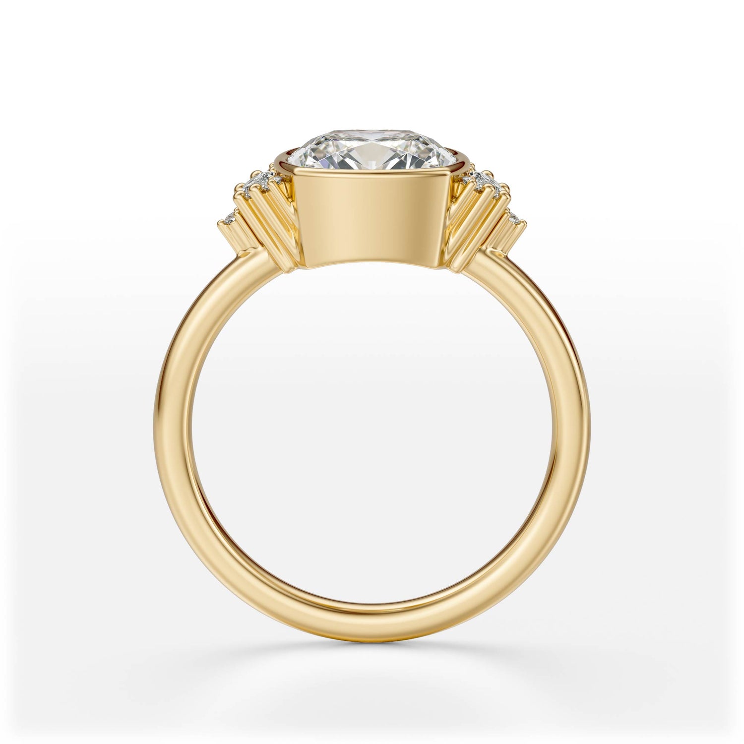 The Bezel Maren Ring | Cushion