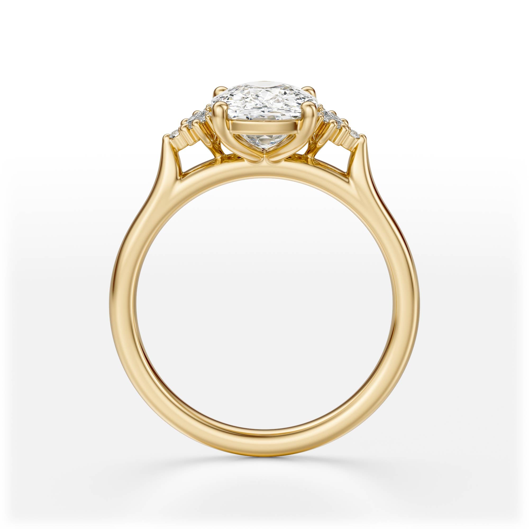 The Maren Ring | Elongated Cushion | Setting Only