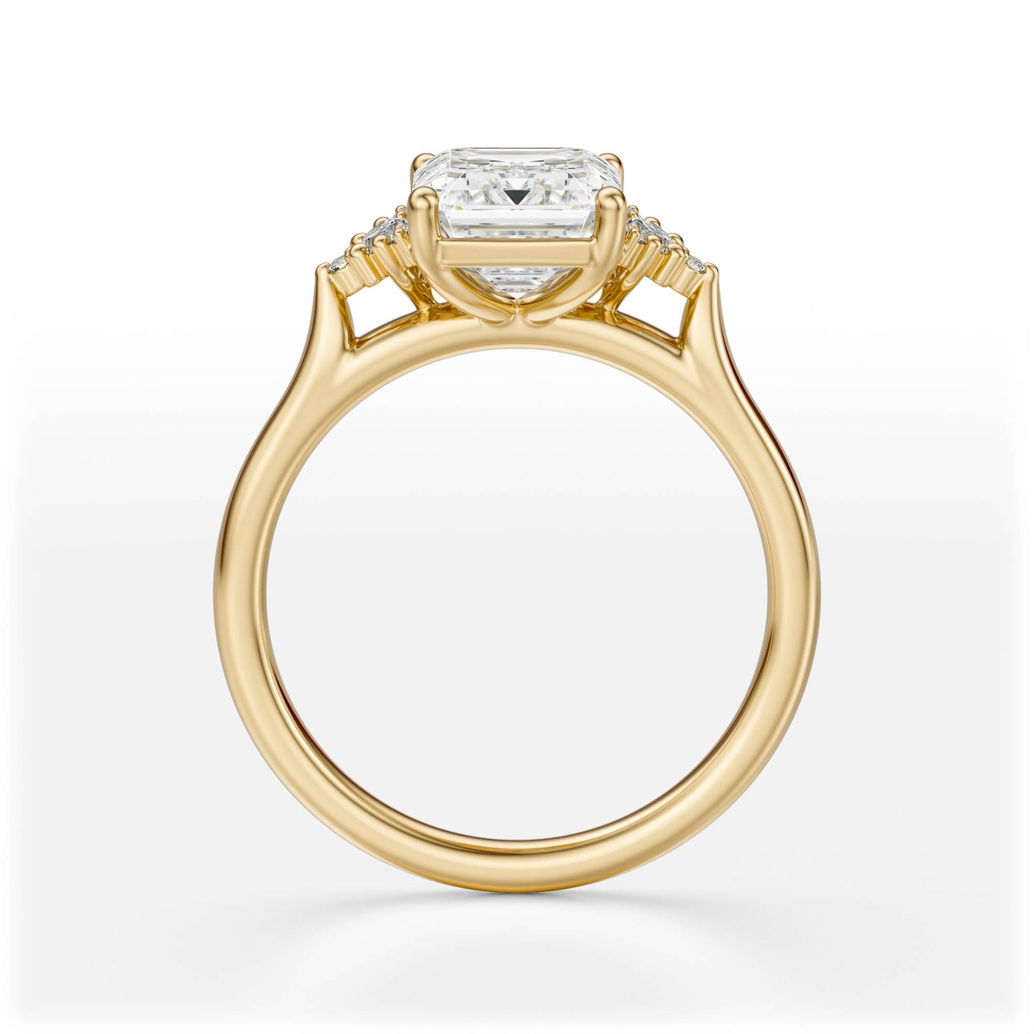 The Maren Ring | Emerald Cut | Setting Only