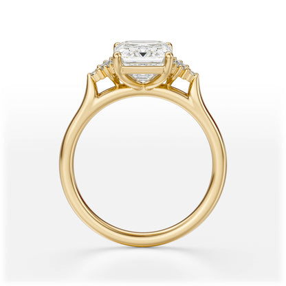 The Maren Ring | Emerald Cut | Setting Only