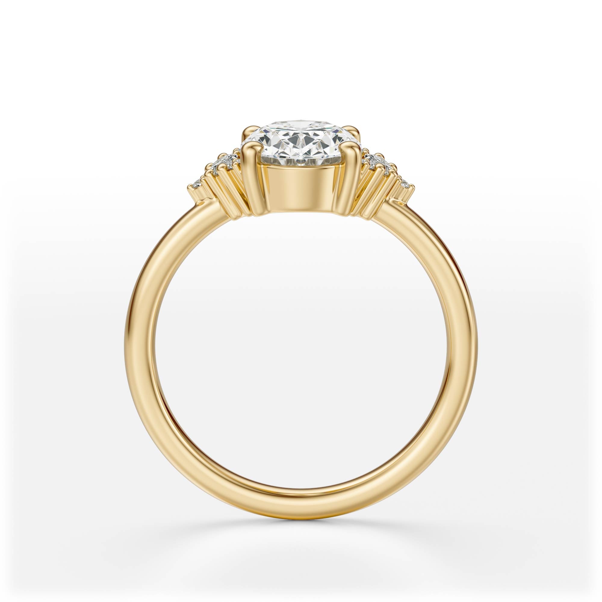 The Low Maren Ring | Oval | Setting Only
