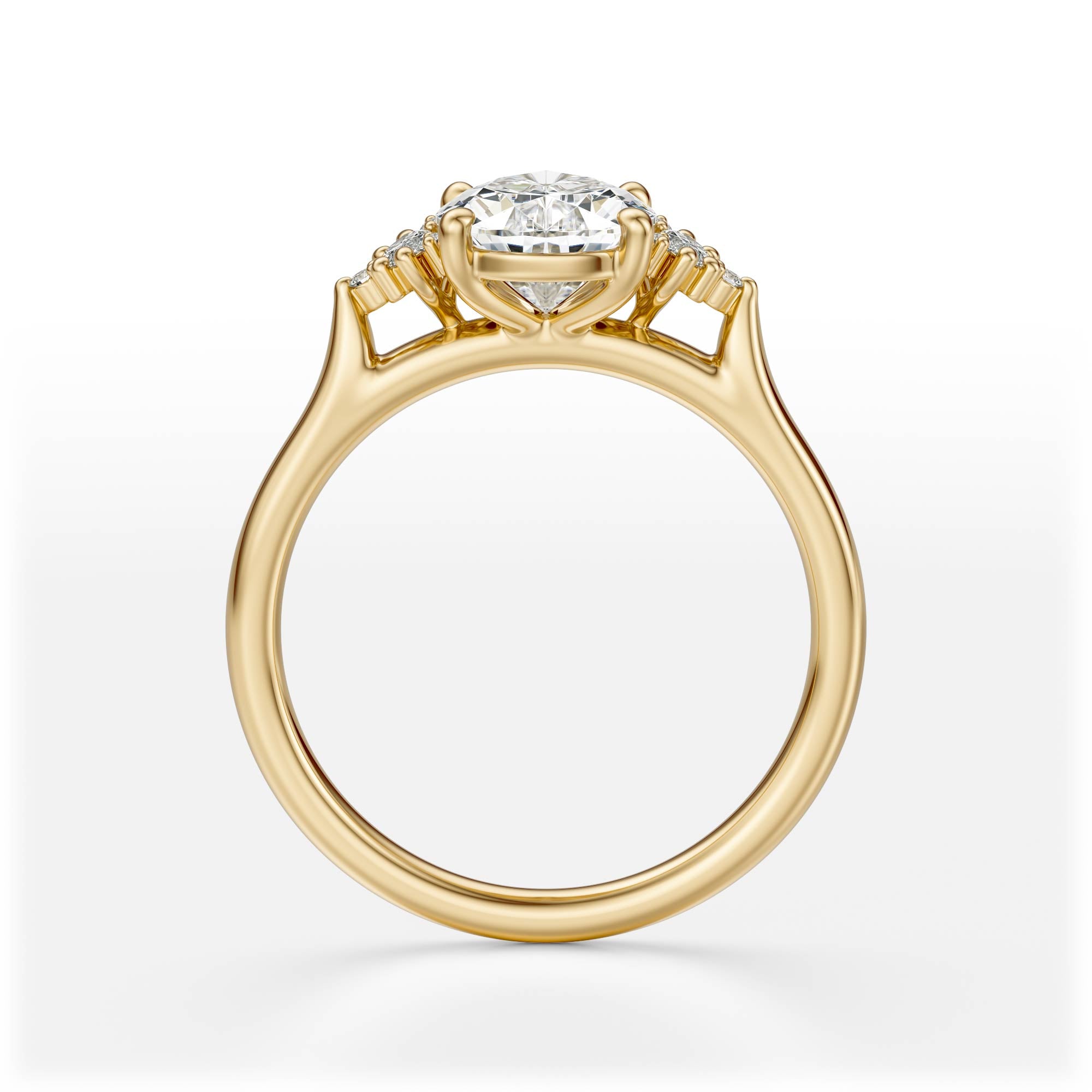 The Maren Ring | Pear | Setting Only