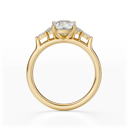 The Meadow Ring | Elongated Cushion | Setting Only - Lavender Creek Gems 