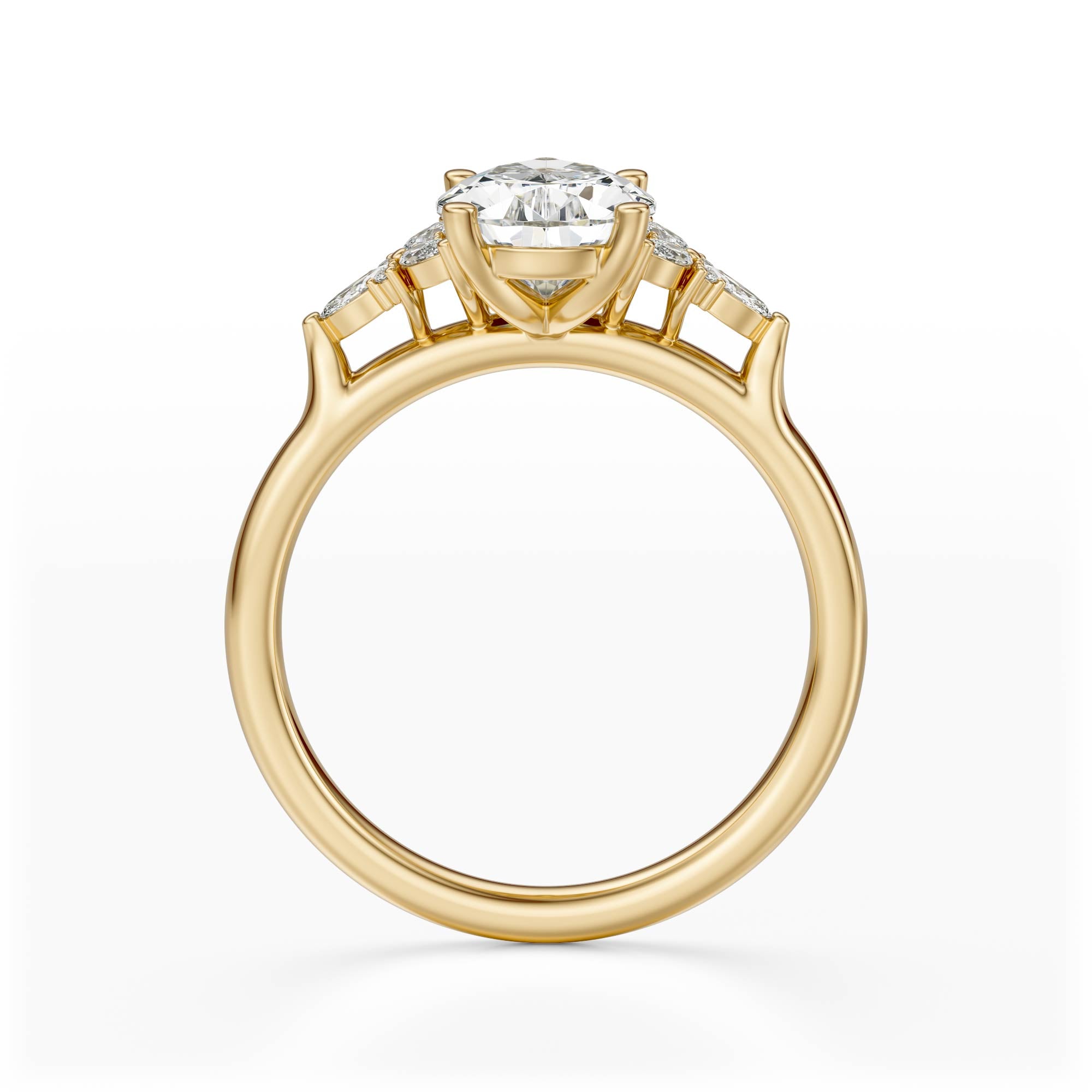 The Meadow Ring | Pear | Setting Only - Lavender Creek Gems 