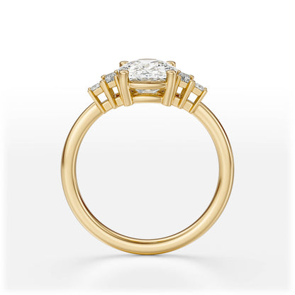 The Mira Ring | Elongated Cushion