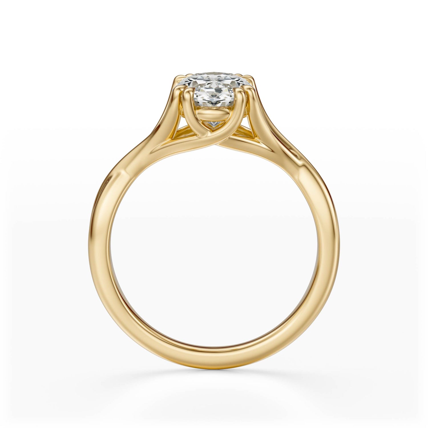 The Entwine Ring | Oval | Setting Only - Lavender Creek Gems 