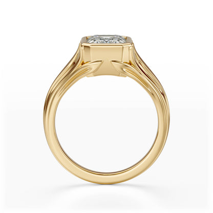 The Nightbloom Ring | Emerald Cut - Lavender Creek Gems 