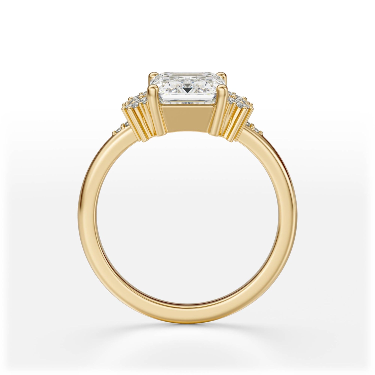 The Reverie Ring | Emerald Cut | Setting Only