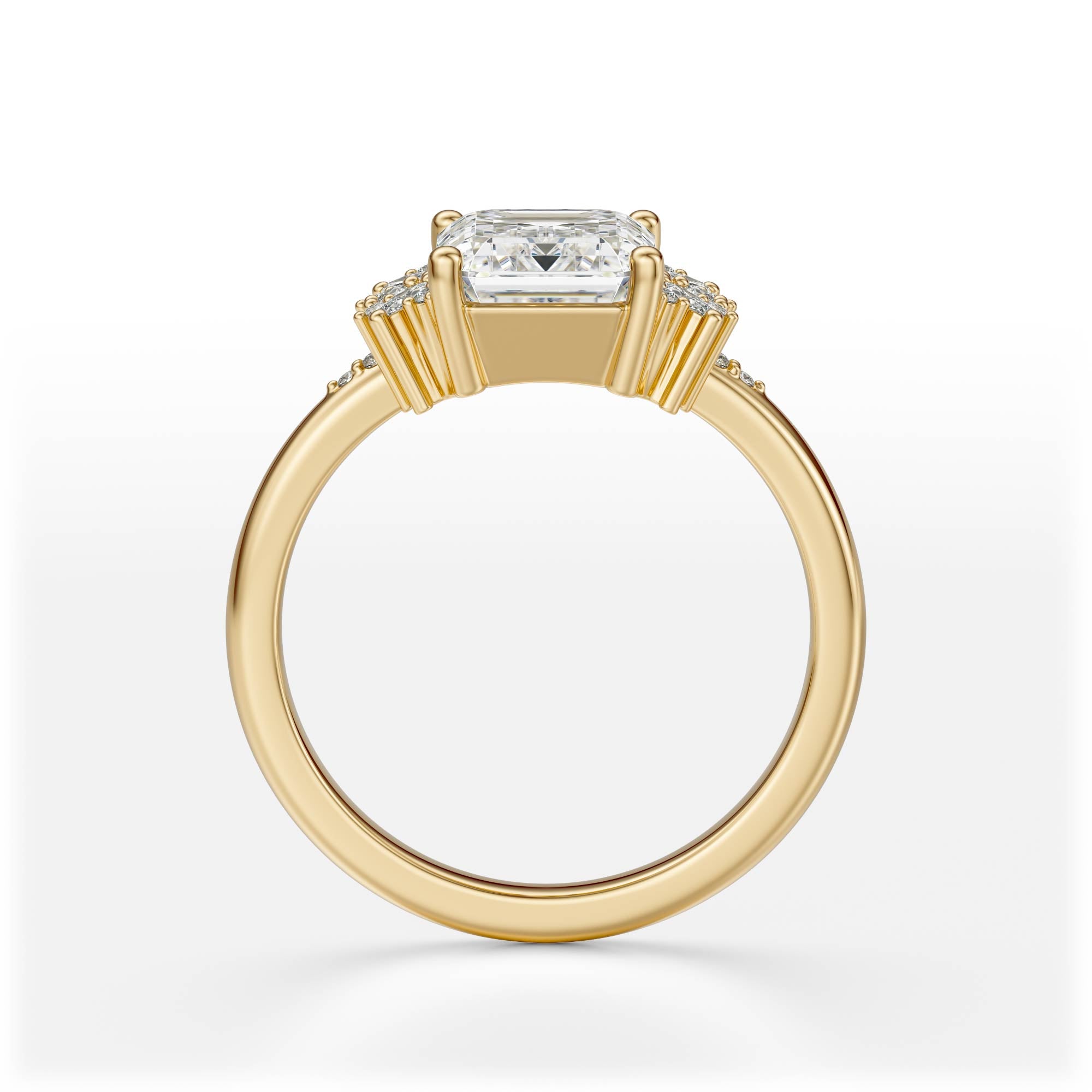 The Reverie Ring | Emerald Cut | Setting Only