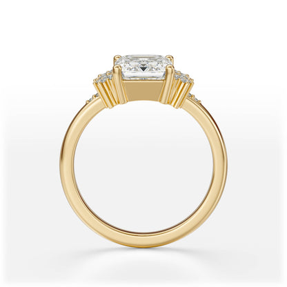 The Reverie Ring | Emerald Cut | Setting Only