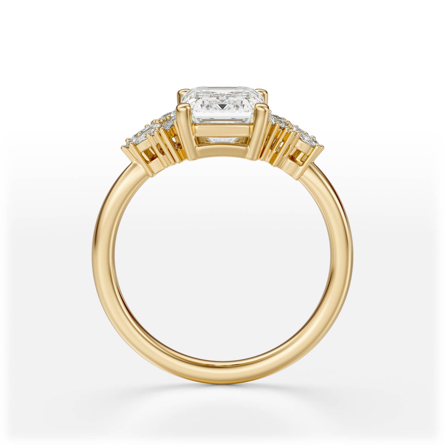 The Rosalie Ring | Emerald Cut | Setting Only