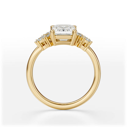 The Rosalie Ring | Emerald Cut | Setting Only