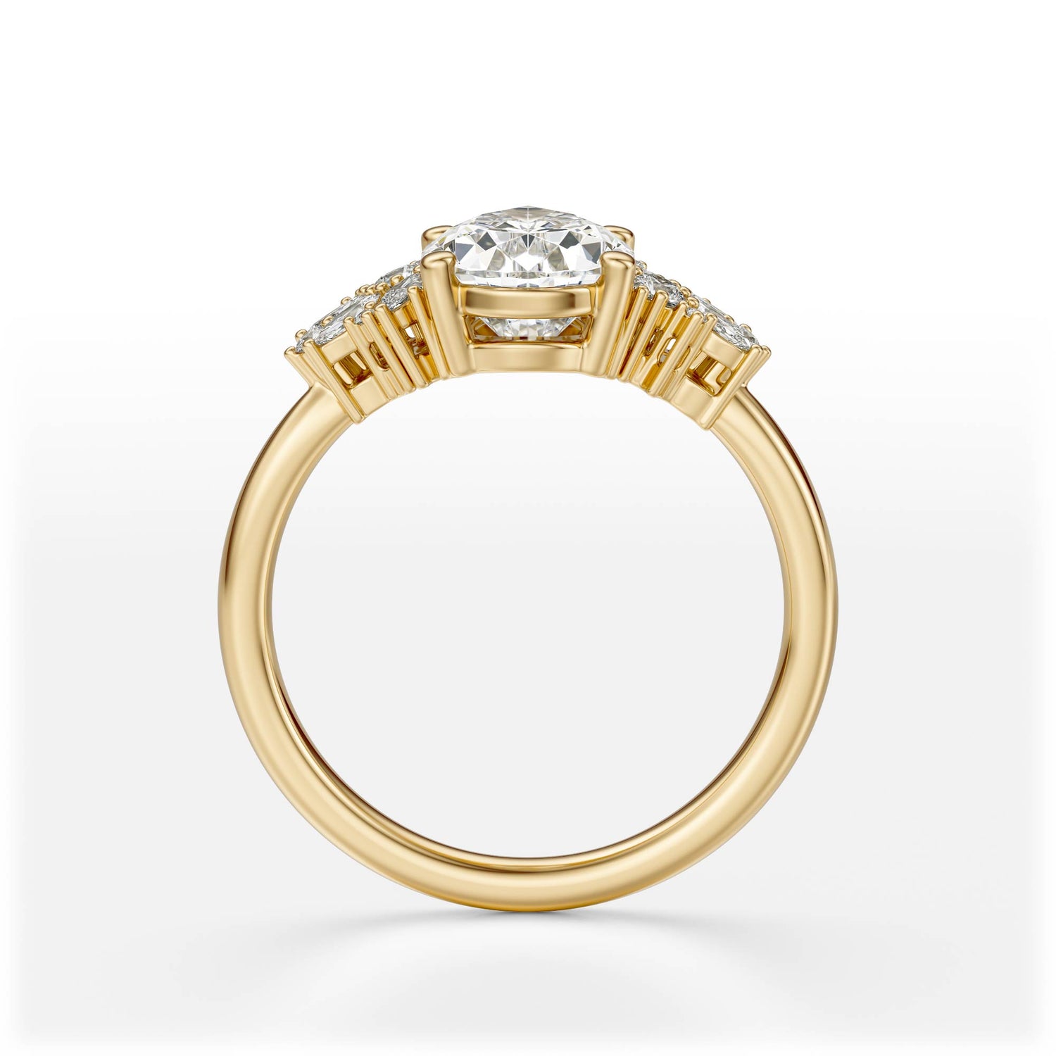 The Rosalie Ring | Pear | Setting Only - Lavender Creek Gems 