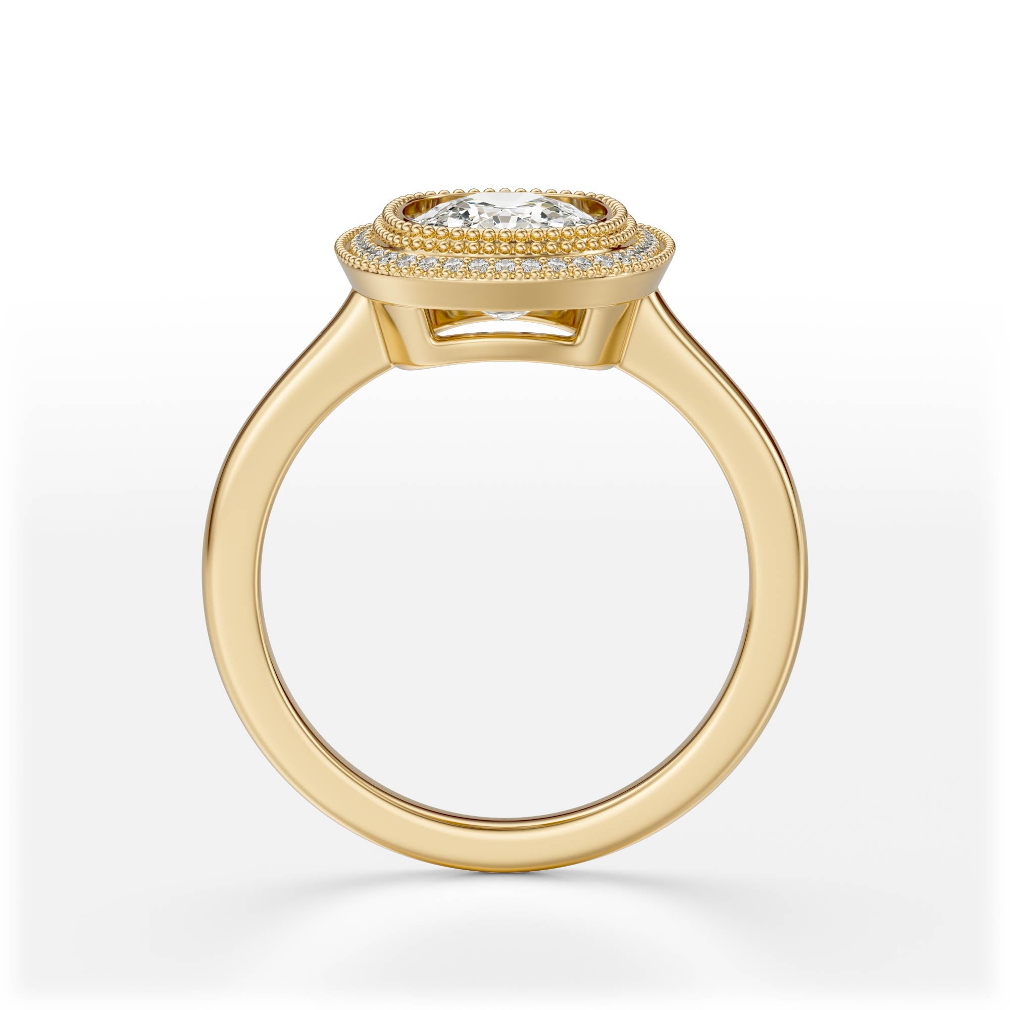 The Satine Ring | Elongated Cushion | Setting Only