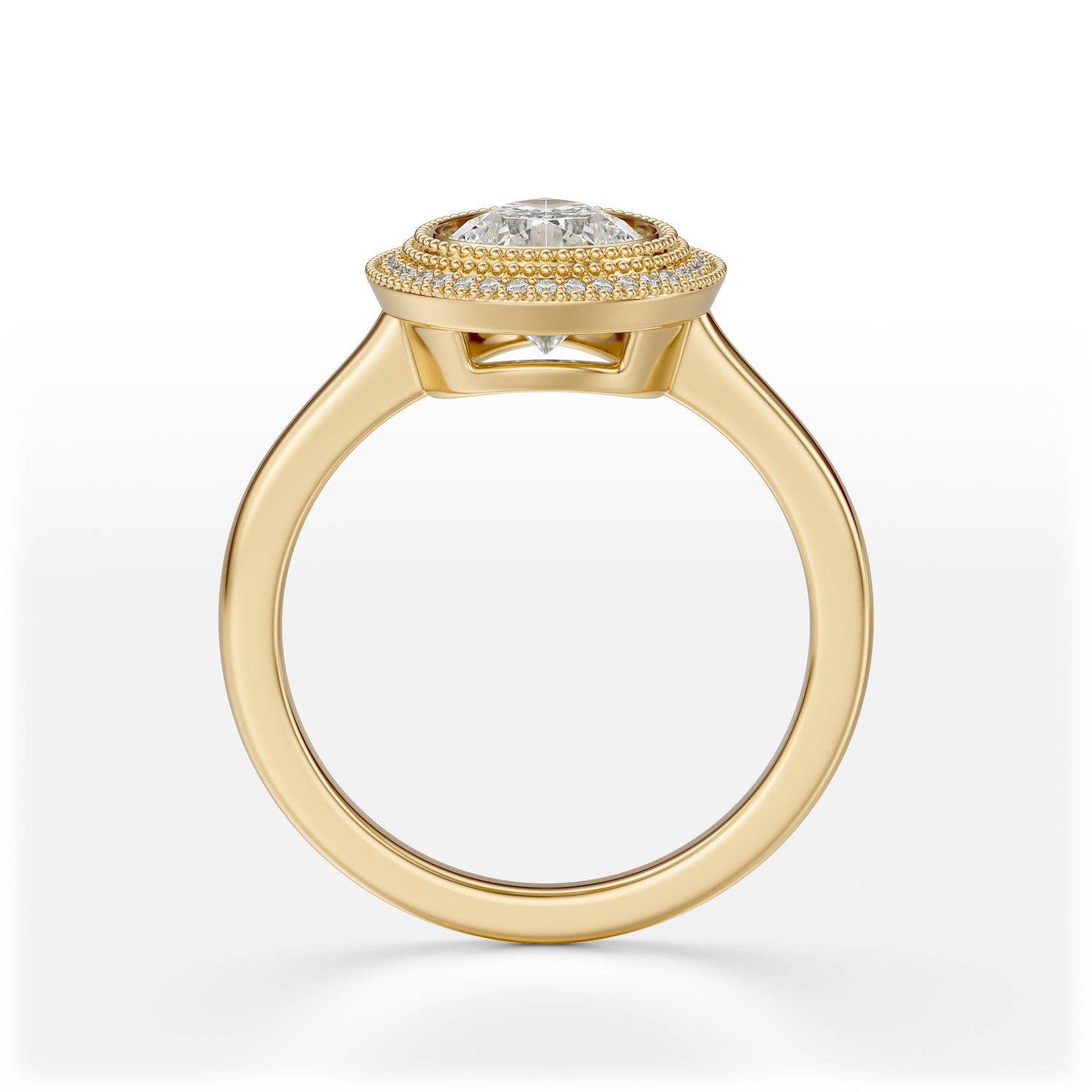 The Satine Ring | Pear | Setting Only