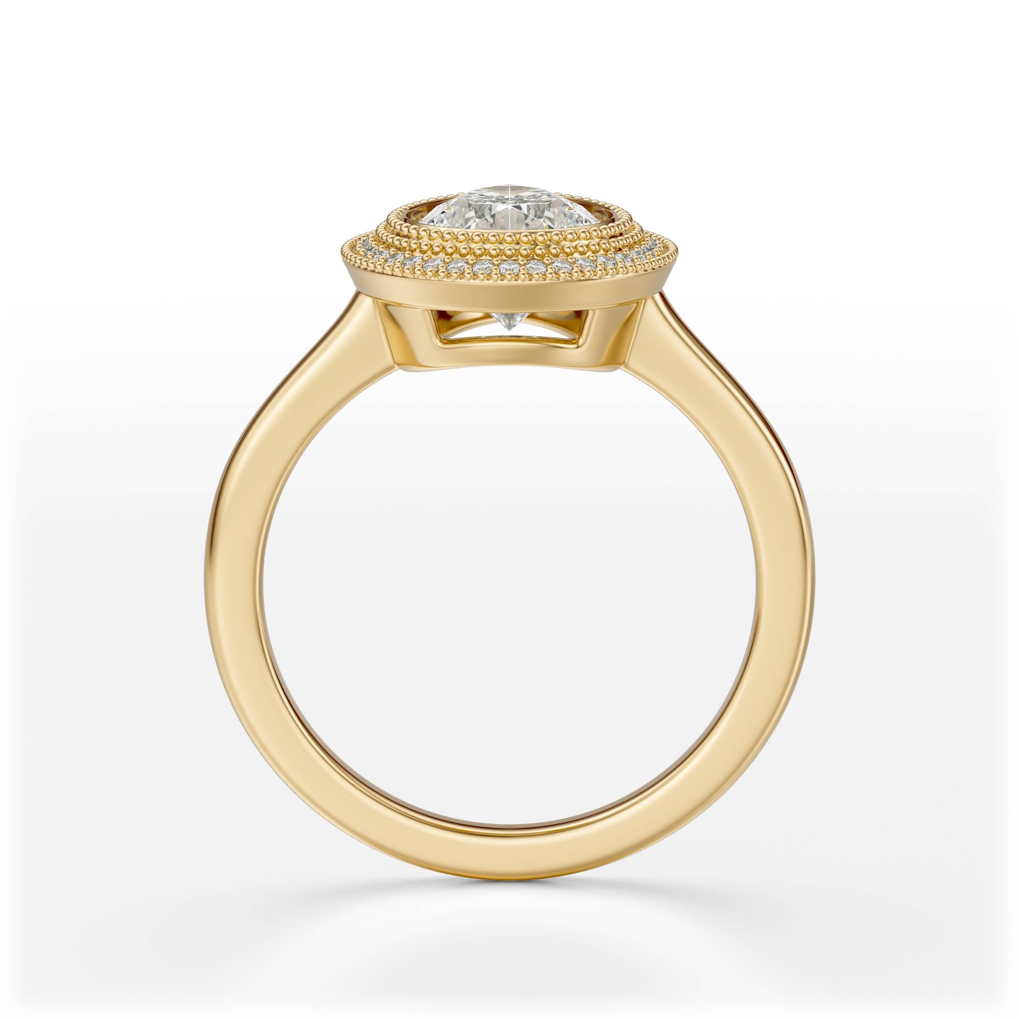 The Satine Ring | Pear | Setting Only