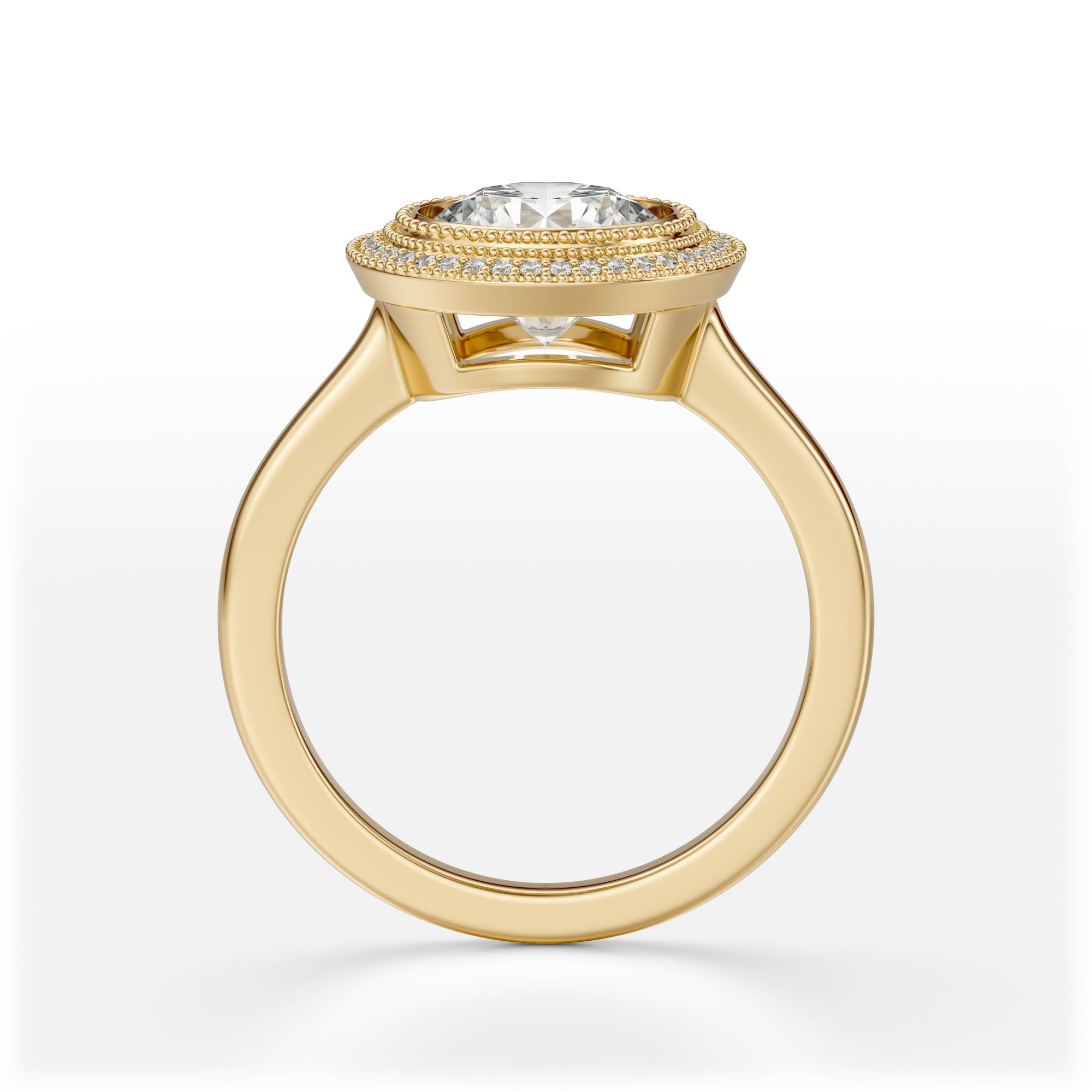 The Satine Ring | Round | Setting Only