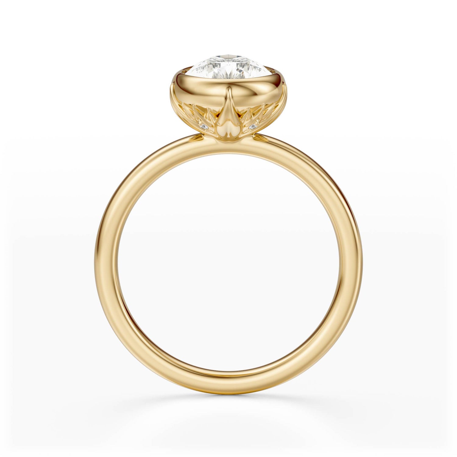 The Bezel Secret Garden Ring | Pear | Setting Only