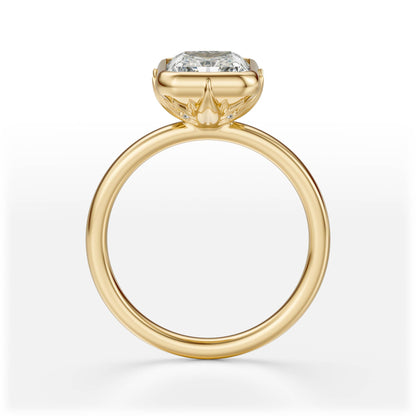 The Bezel Secret Garden Ring | Radiant | Setting Only