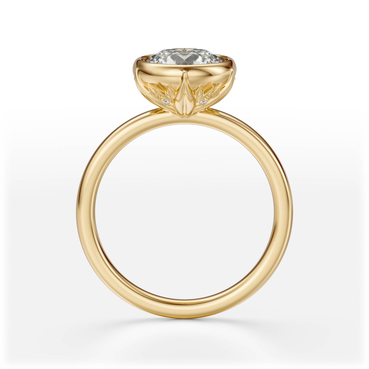The Bezel Secret Garden Ring | Round | Setting Only