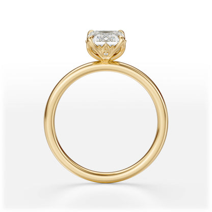The Secret Garden Ring | Emerald Cut | Setting Only