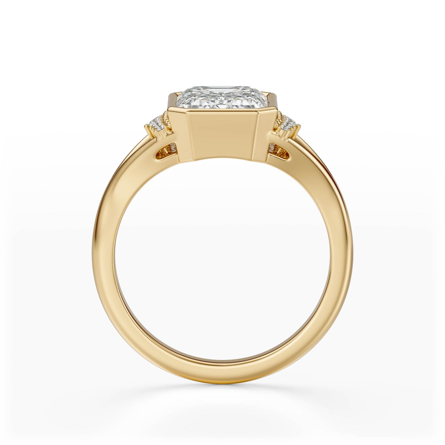 The Bezel Serendipity Ring | Emerald Cut