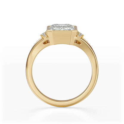 The Bezel Serendipity Ring | Emerald Cut