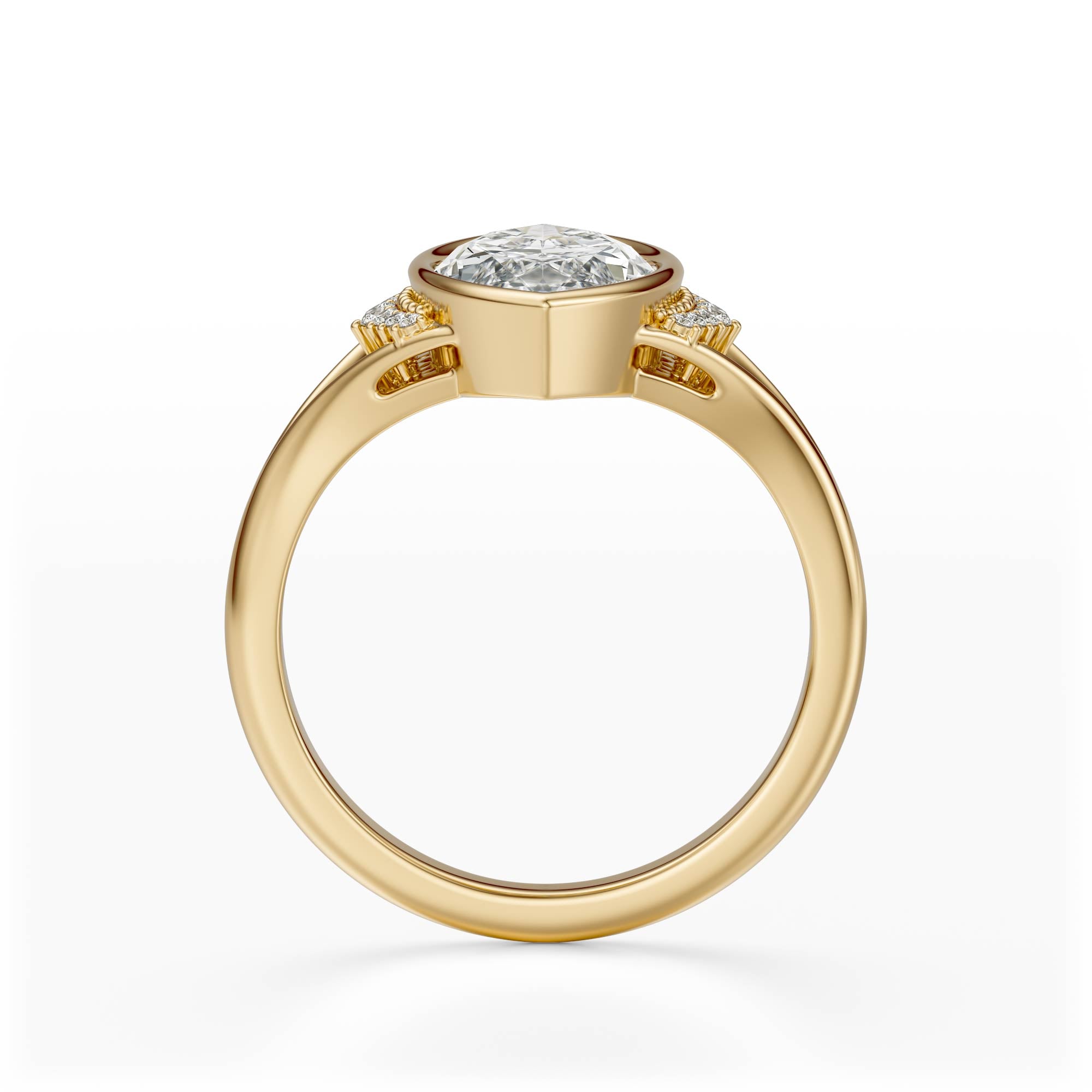 The Bezel Serendipity Ring | Marquise