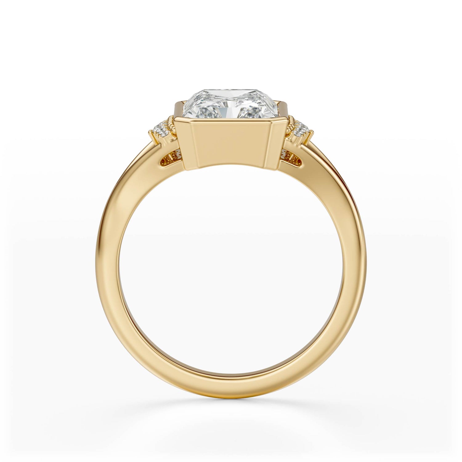 The Bezel Serendipity Ring | Radiant | Setting Only