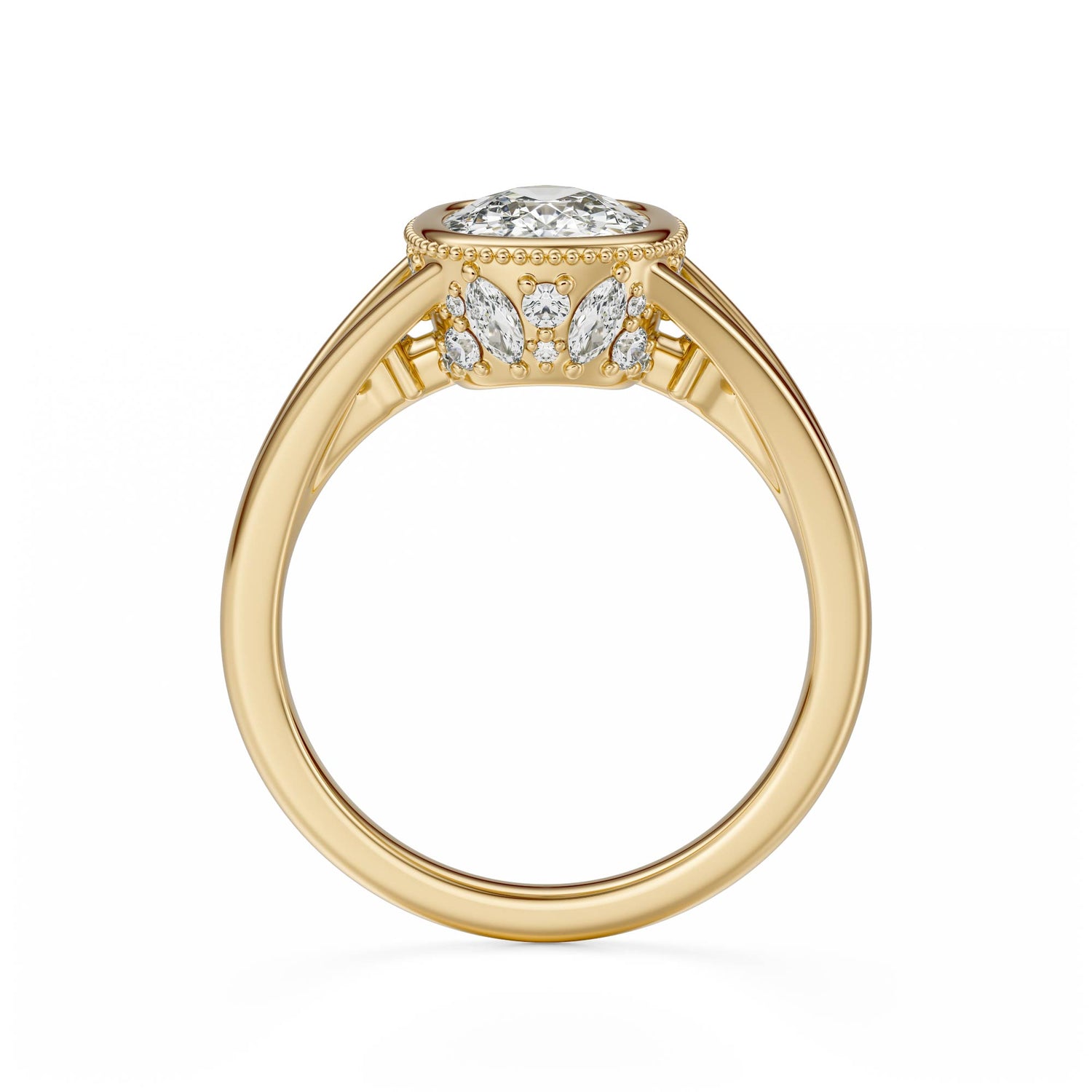 The Sitara Ring | Elongated Cushion - Lavender Creek Gems 