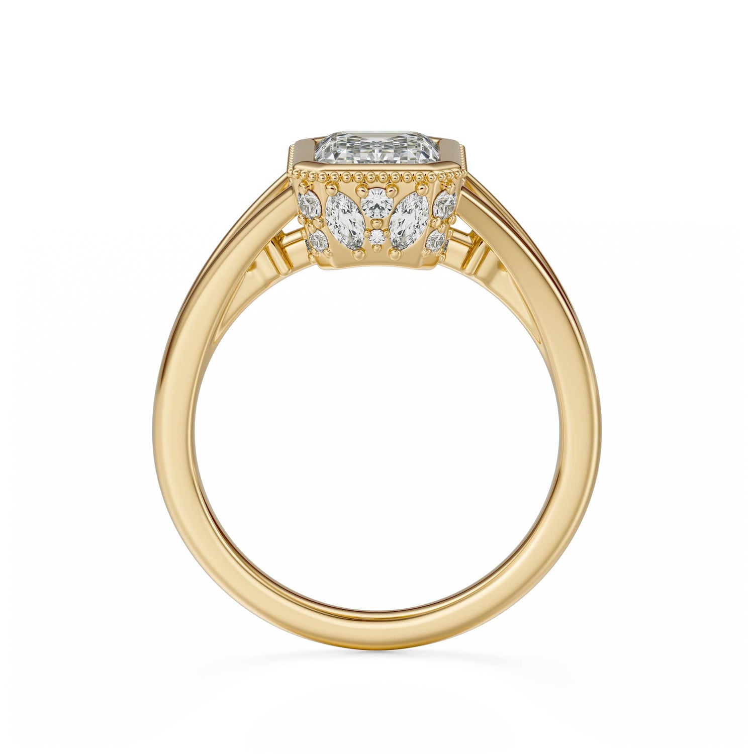 The Sitara Ring | Emerald Cut - Lavender Creek Gems 